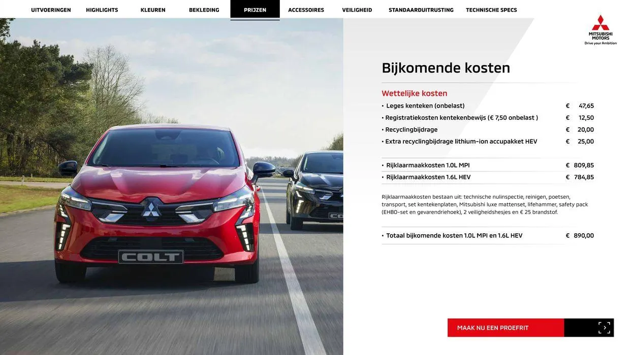 Mitsubishi Colt van 10 mei tot 10 mei 2025 - Folder pagina 11