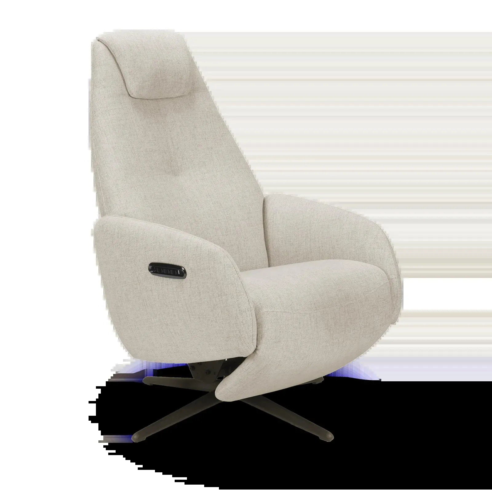 Relaxfauteuil (elektrisch/zwart) Davoli - Soda Beige