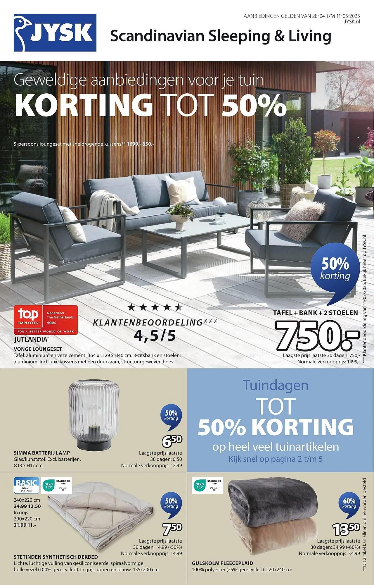 Jysk folder van 28 april tot 11 mei 2025 - Folder pagina 1