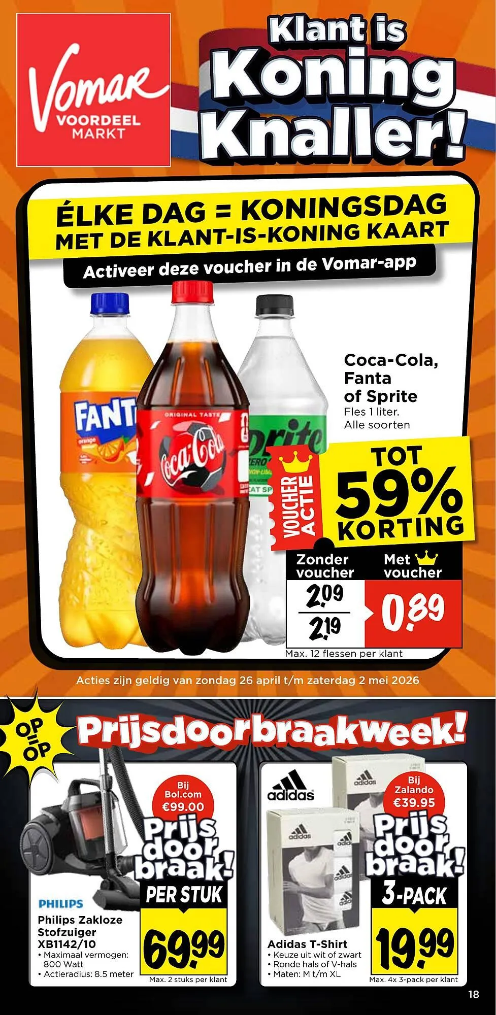 Vomar Voordeelmarkt folder van 26 april tot 2 mei 2026 - Folder pagina 1