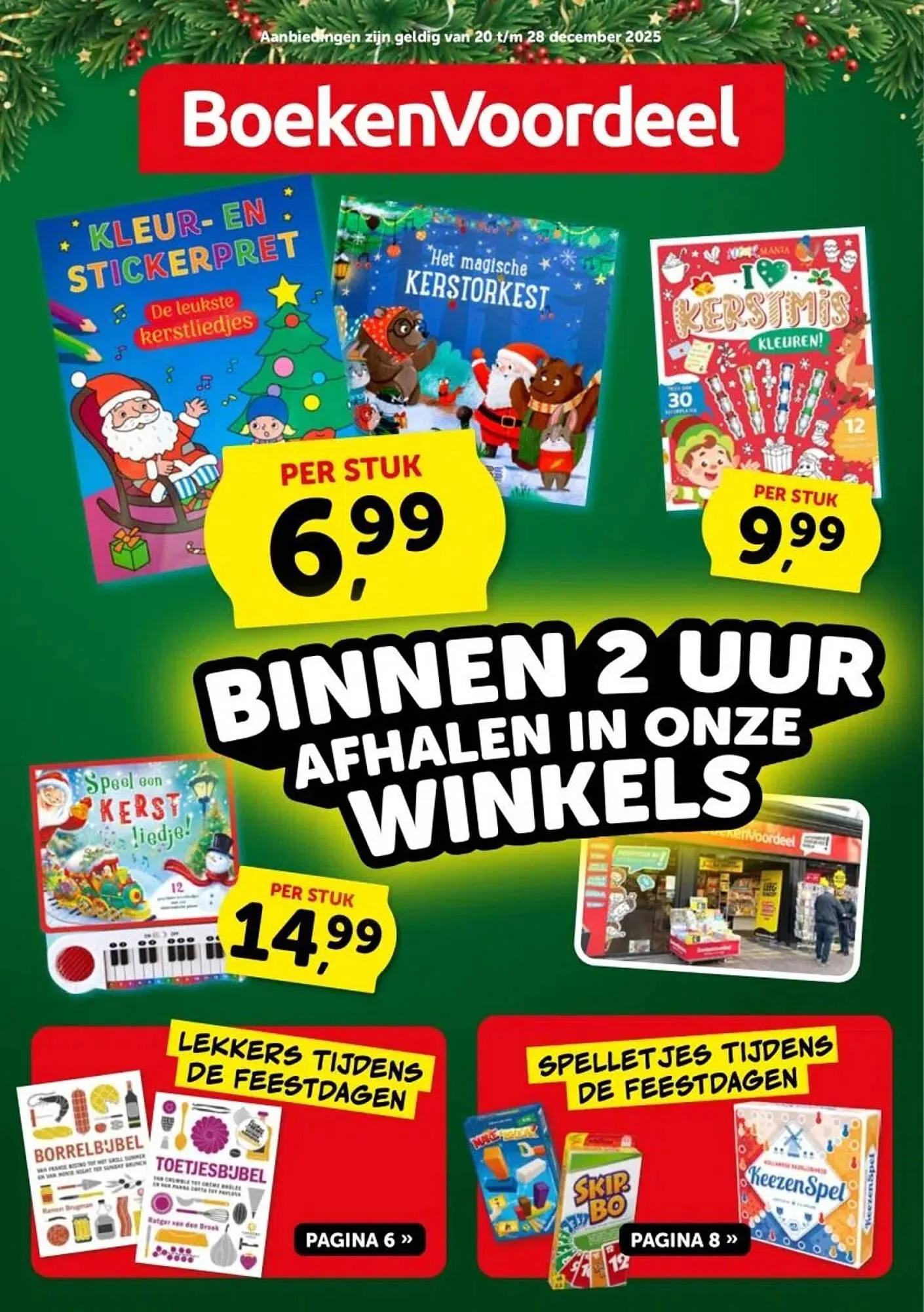 Boekenvoordeel folder van 20 december tot 28 december 2025 - Folder pagina 1