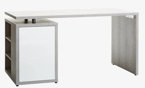 Desk ULLITS 69x140 concrete/high gloss