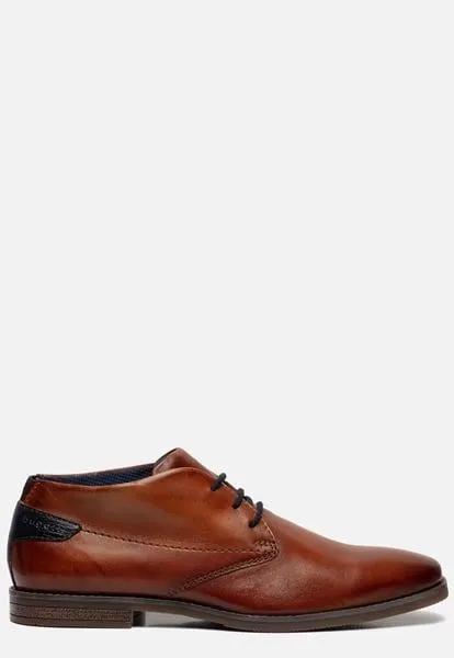 Bugatti Menello Veterschoenen cognac Leer