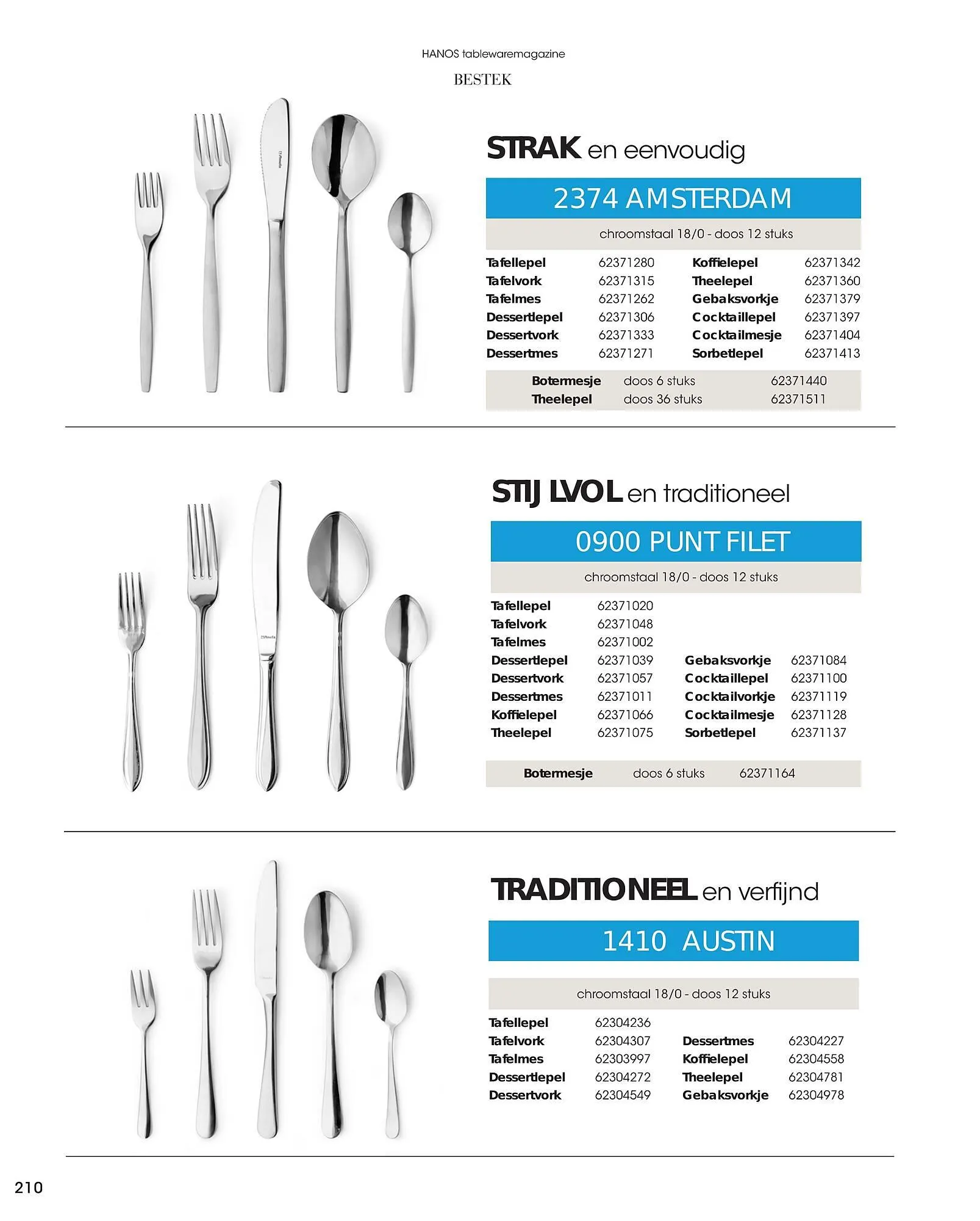 HANOS Tableware Magazine 2023-2024 van 1 januari tot 30 april 2024 - Folder pagina 210