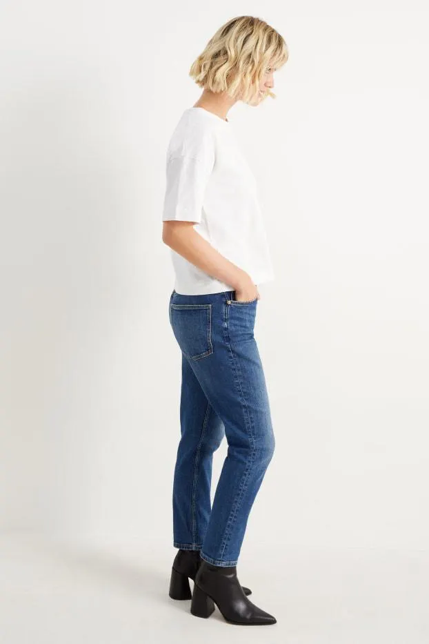 Boyfriend jeans - mid waist - LYCRA®