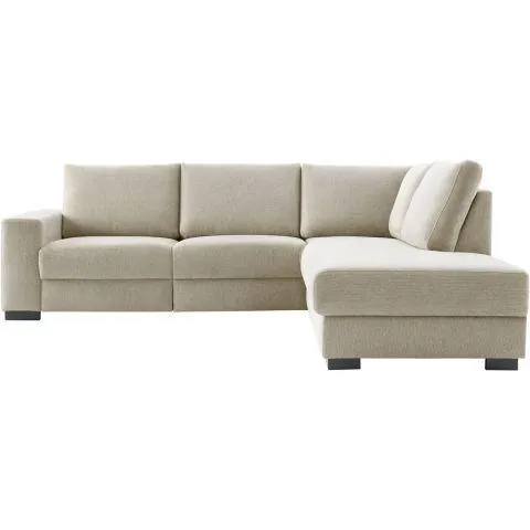 Hoekbank rechts Florance HR koudschuim zandbeige relaxfunctie