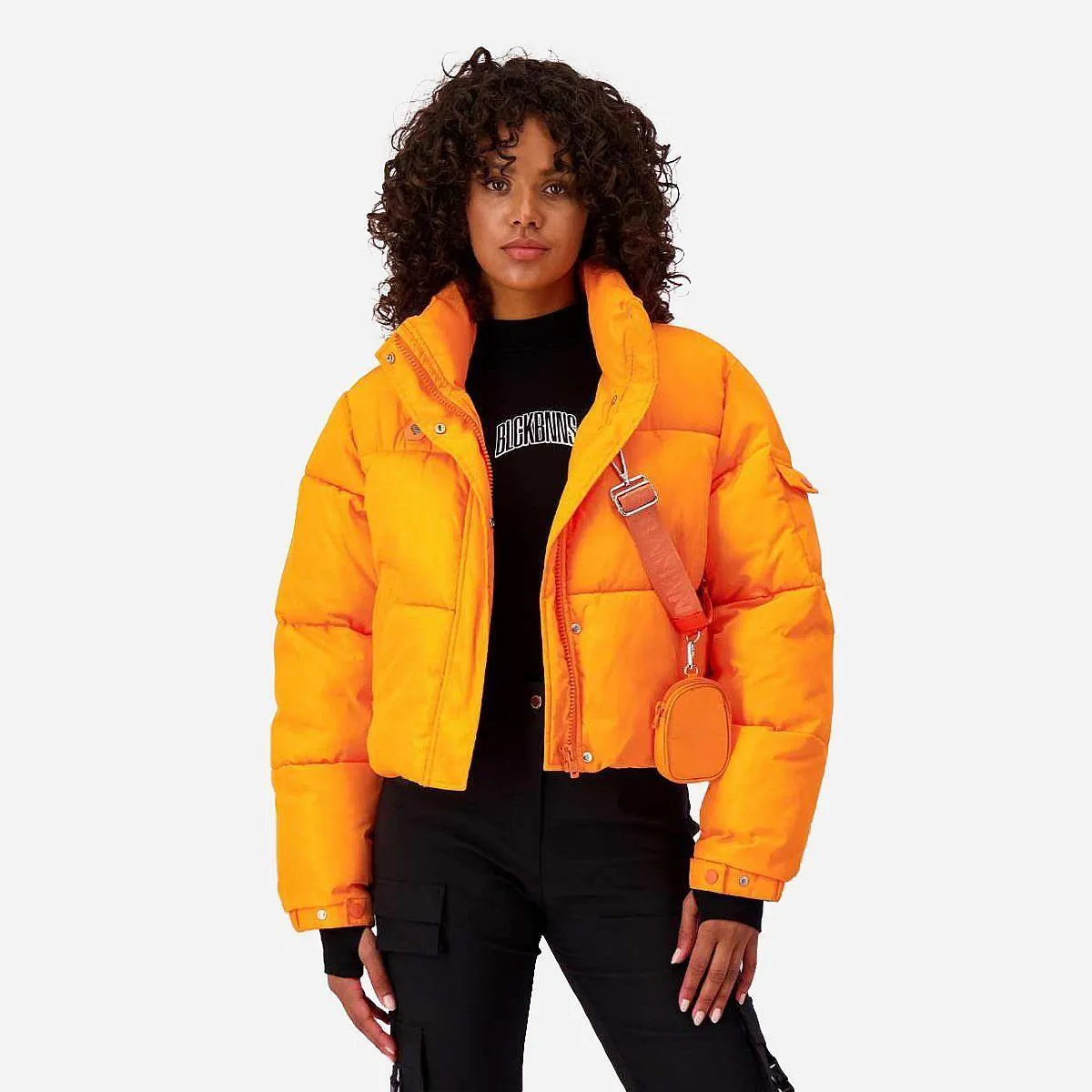 Black Bananas Cropped Belt Jacket