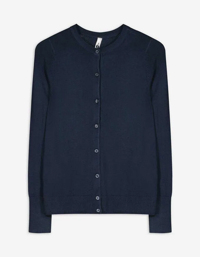 Gebreid vest - LENZING™ ECOVERO™ - donkerblauw