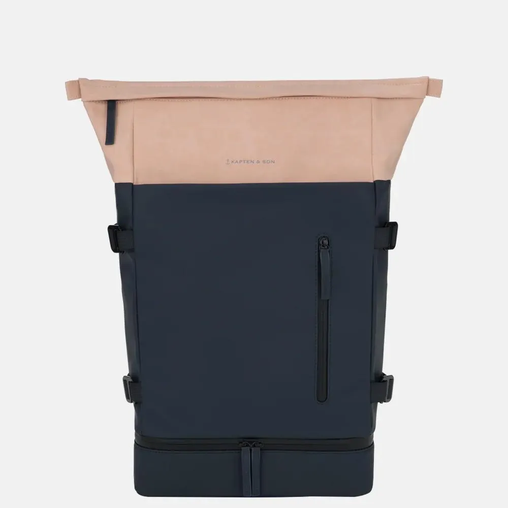 Kapten & Son Helsinki rugzak 17.3 inch navy blush