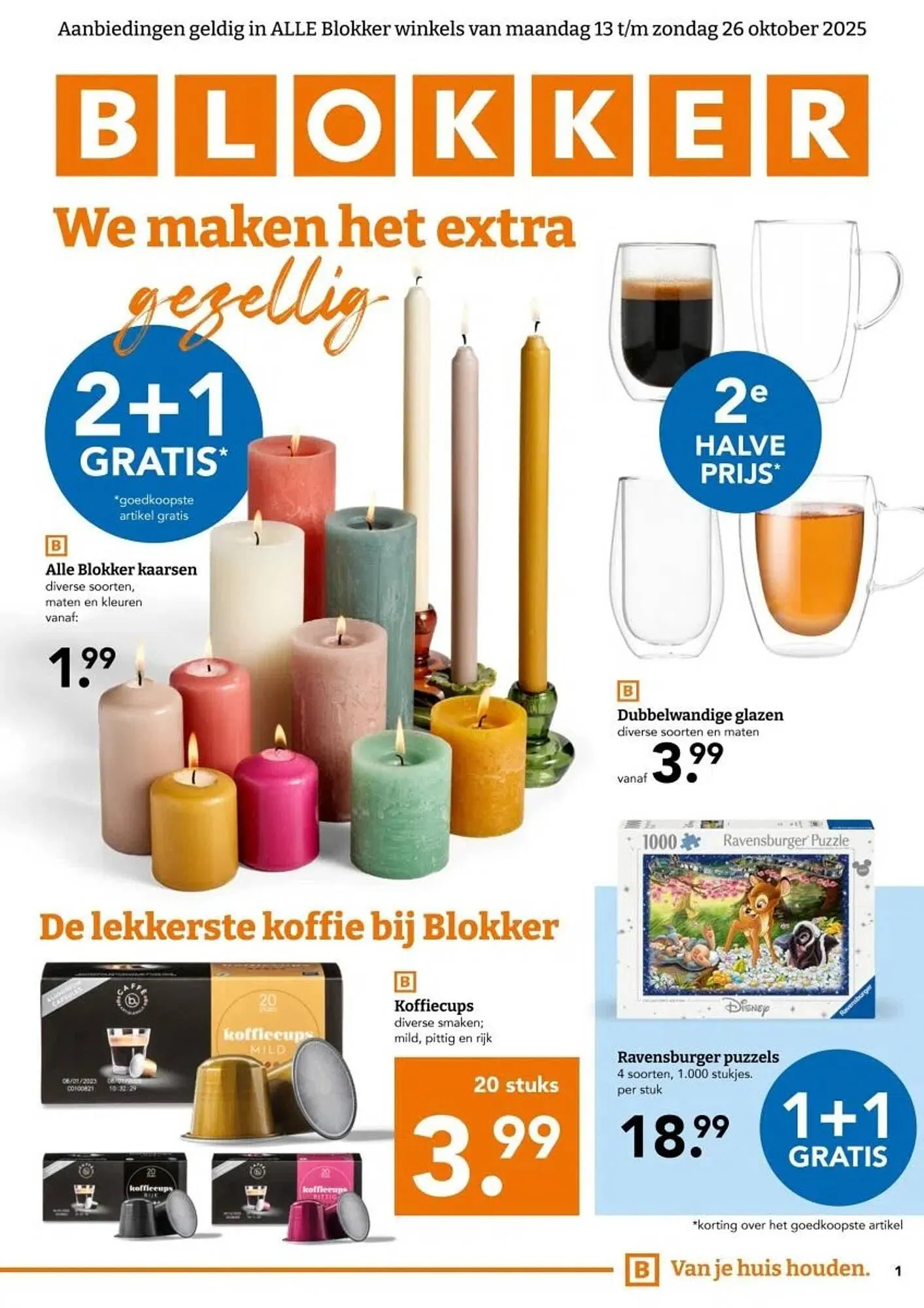 Blokker folder van 13 oktober tot 26 oktober 2025 - Folder pagina 1