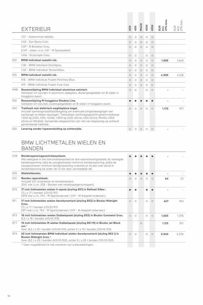 4-serie Gran Coupé van 12 november tot 12 november 2024 - Folder pagina 16