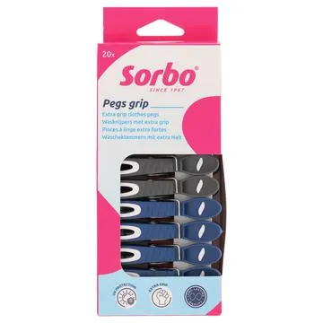 Sorbo Wasknijpers met extra grip, 20 stuks