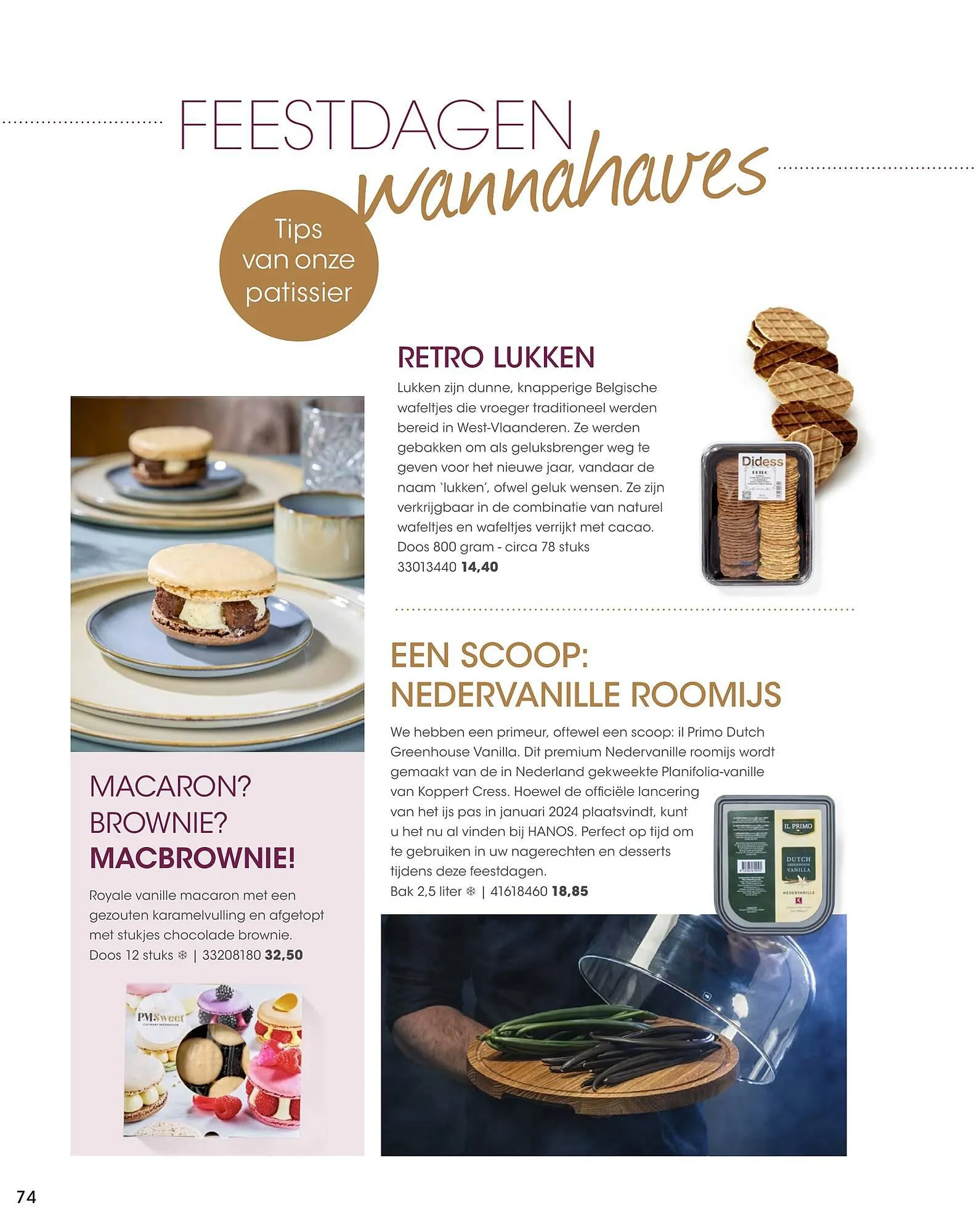 HANOS Inspiratie Magazine van 20 november tot 31 december 2023 - Folder pagina 74