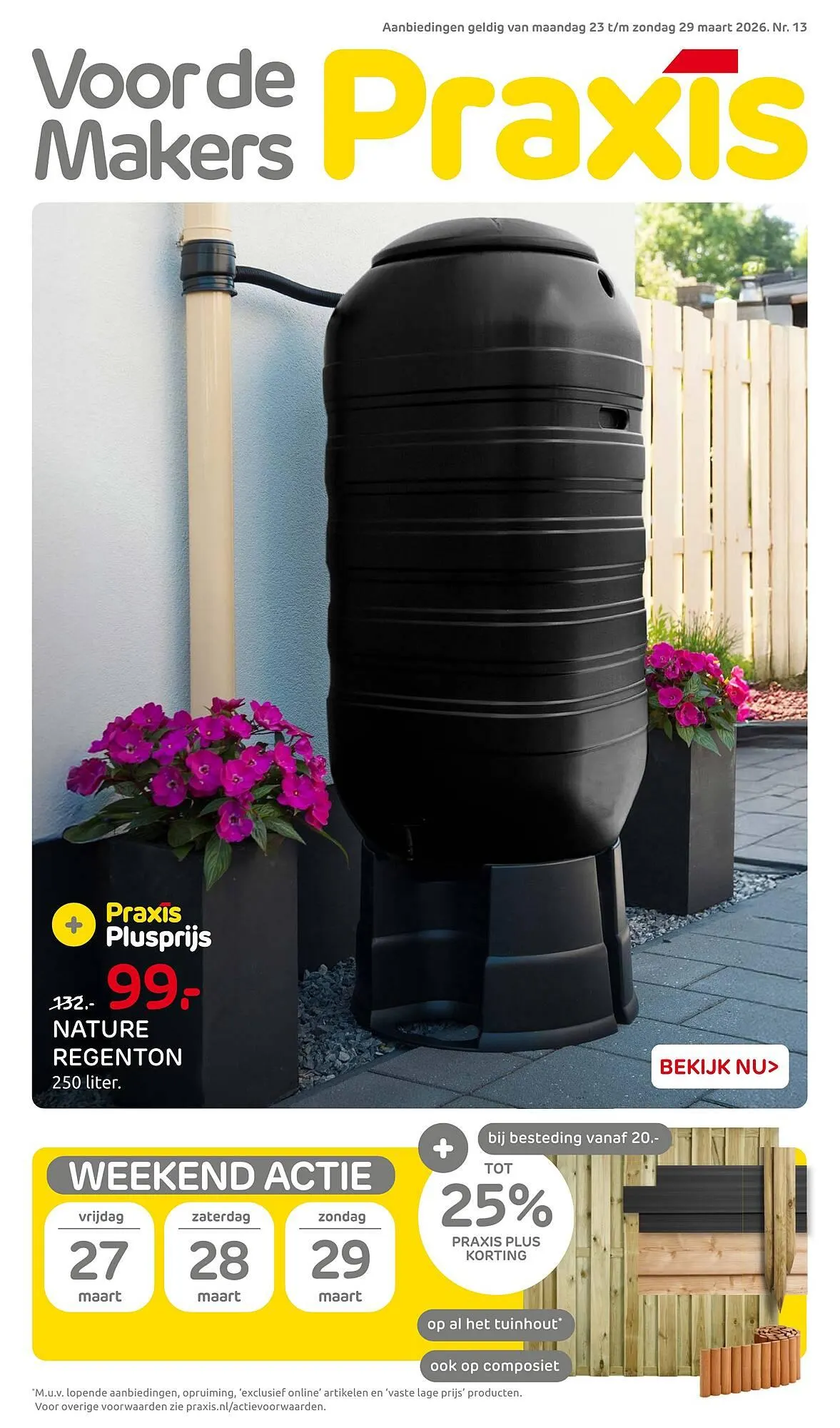 Praxis folder van 23 maart tot 29 maart 2026 - Folder pagina 1