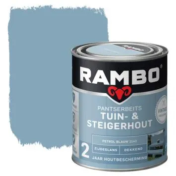 Rambo pantserbeits vintage tuin- & steigerhout petrol blauw 750 ml