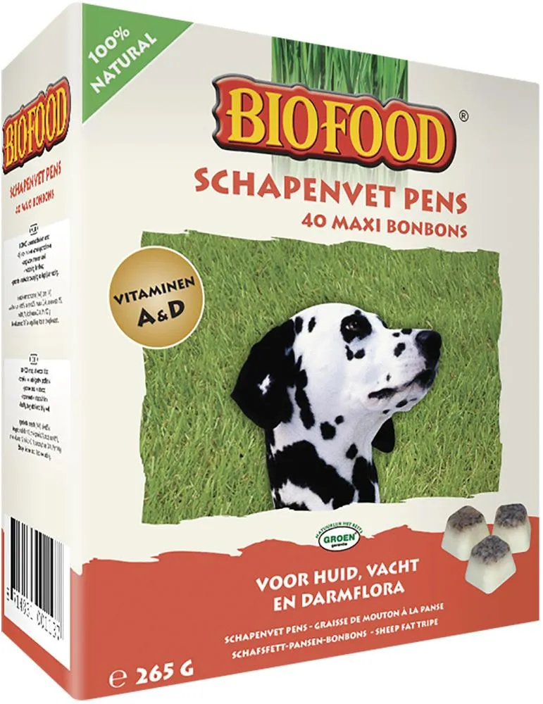 Biofood schapenvet maxi pens 40st