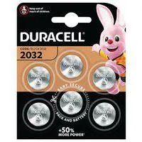 Lithiumknoopcelbatterij 2032 - Set van 6 - Duracell