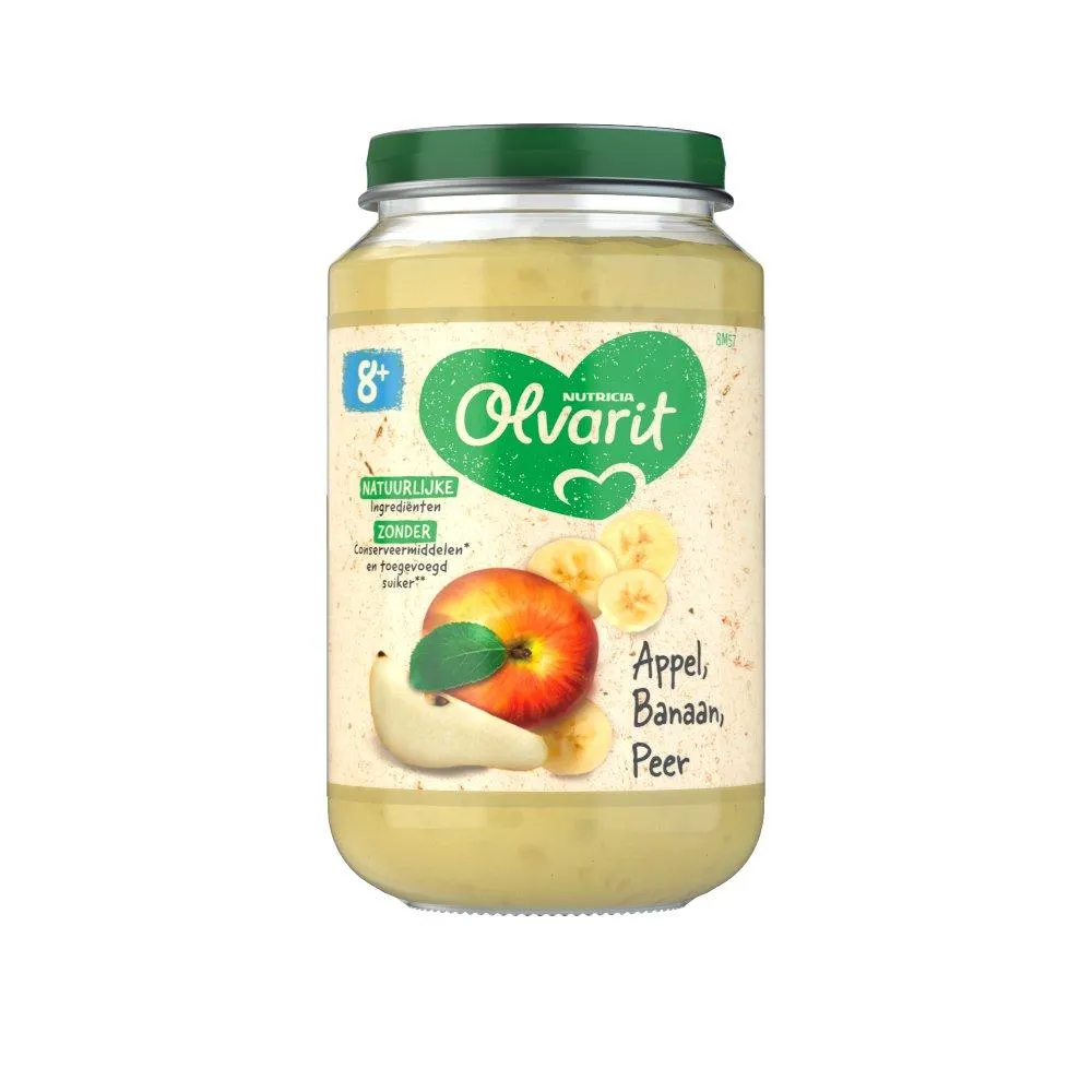 8m57 olvarit appel banaan peer