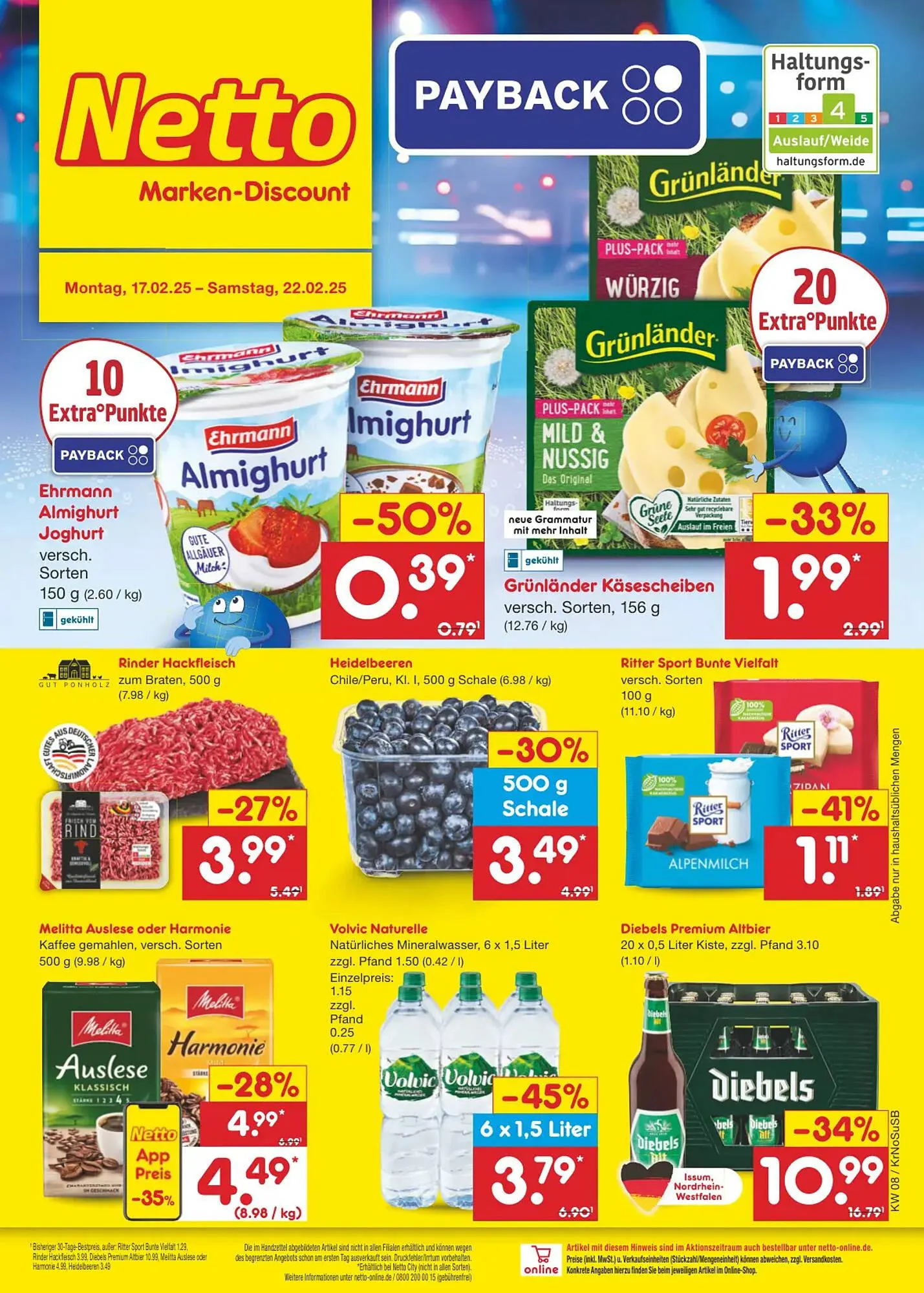 Netto Marken-Discount DE folder van 17 februari tot 22 februari 2025 - Folder pagina 1