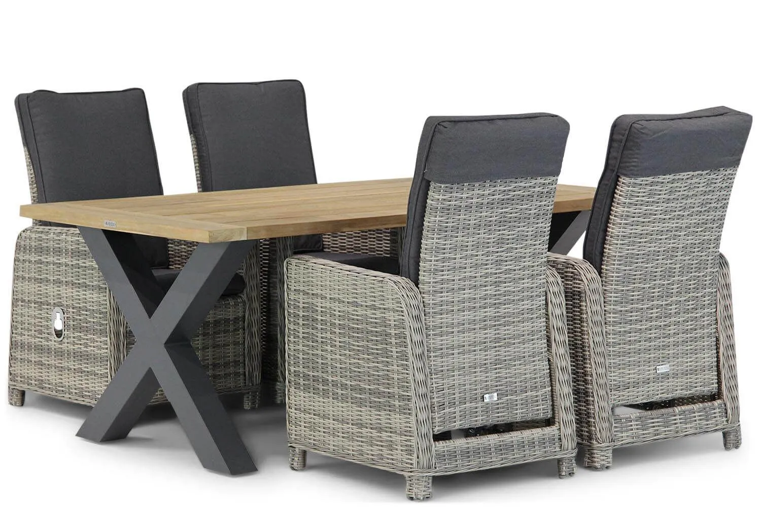 Garden Collections Bello/Cardiff 180 cm dining tuinset 5-delig