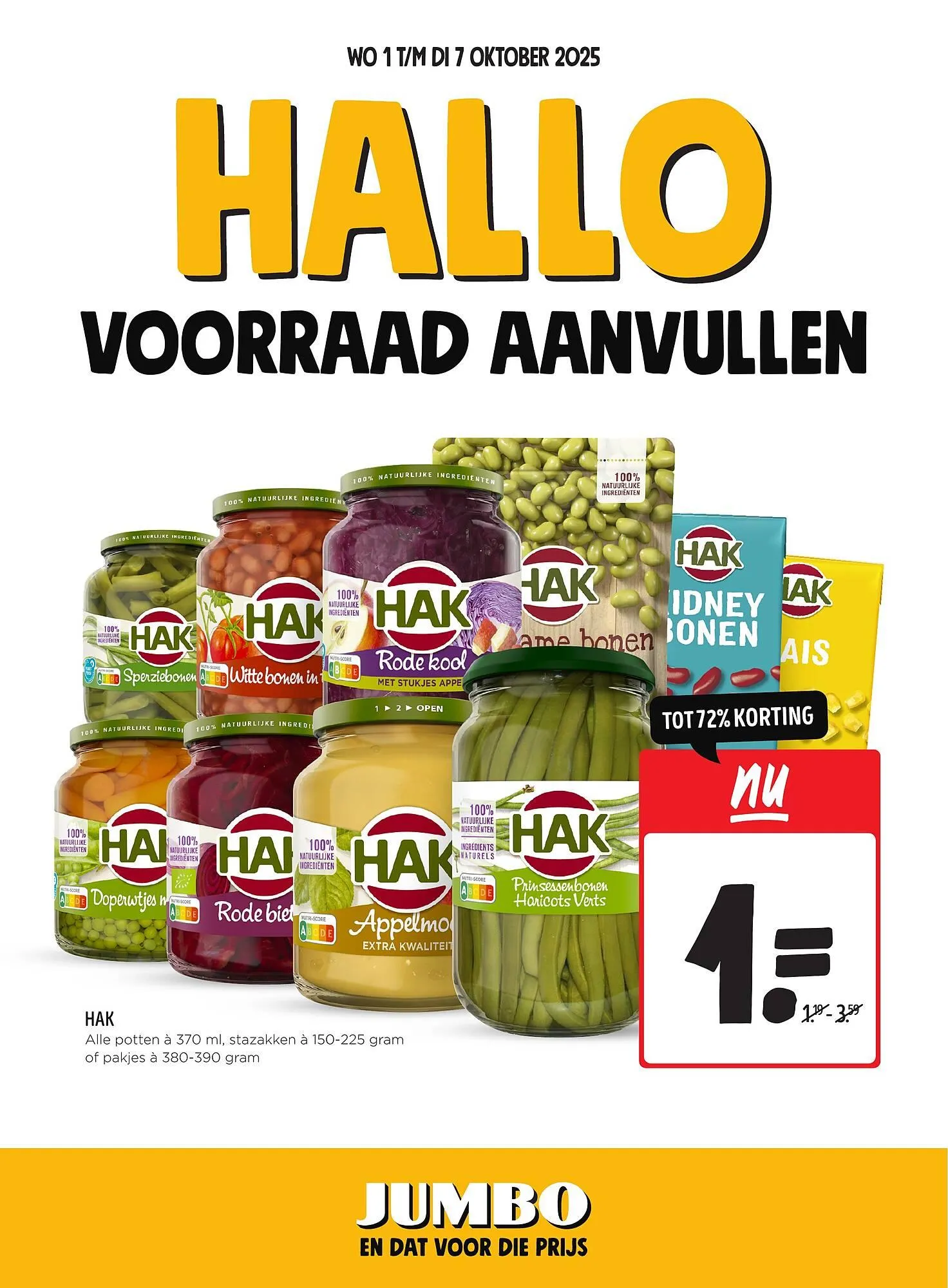 Jumbo folder van 1 oktober tot 7 oktober 2025 - Folder pagina 1