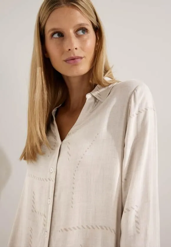 Viscose blouse met partprint