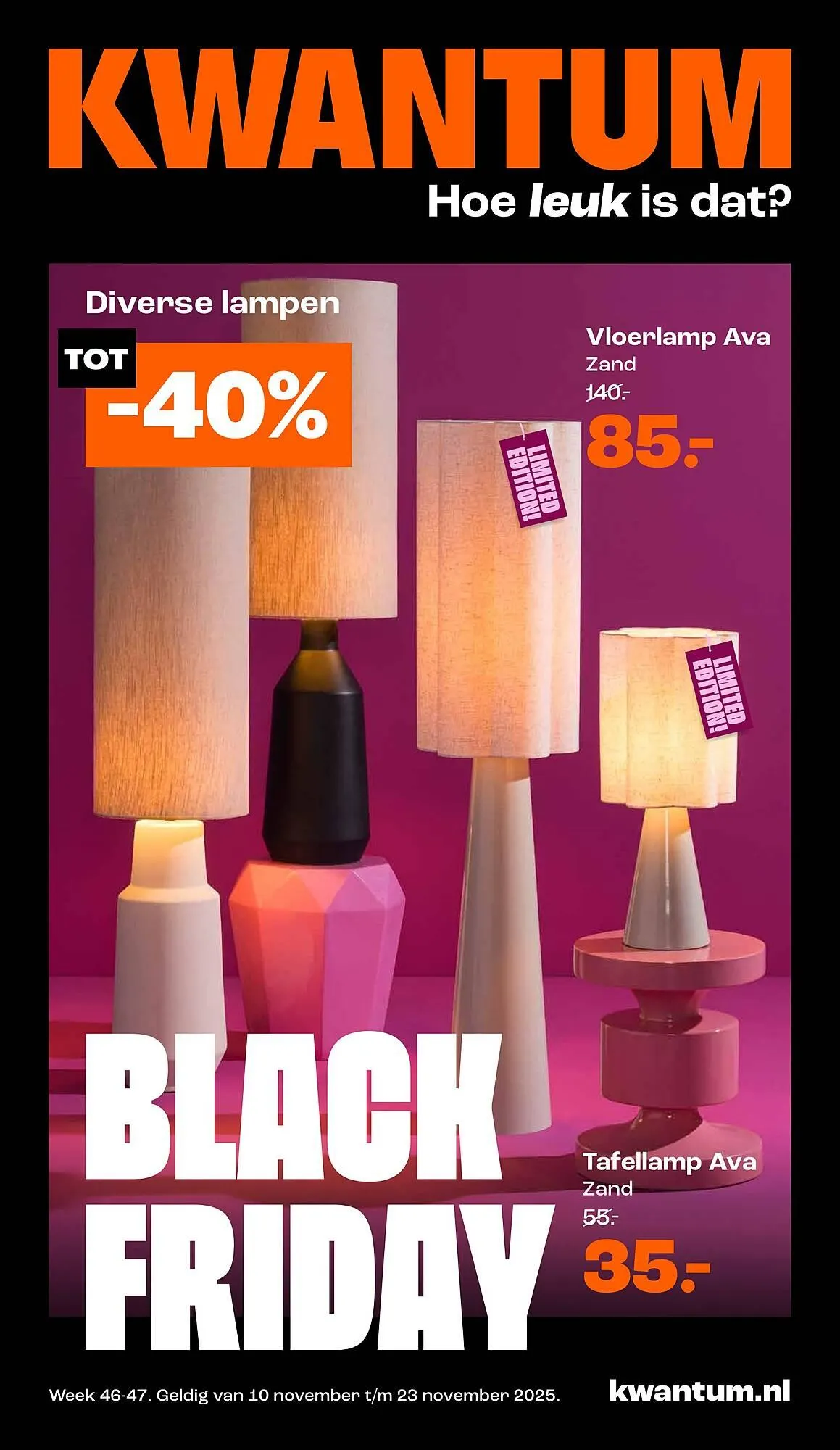 Kwantum folder van 10 november tot 23 november 2025 - Folder pagina 1