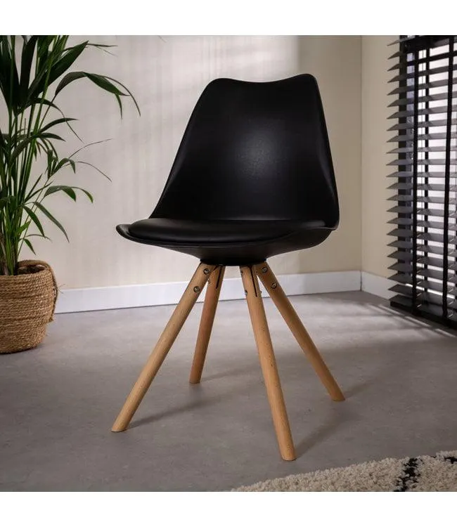 Kuipstoel Harrow zwart