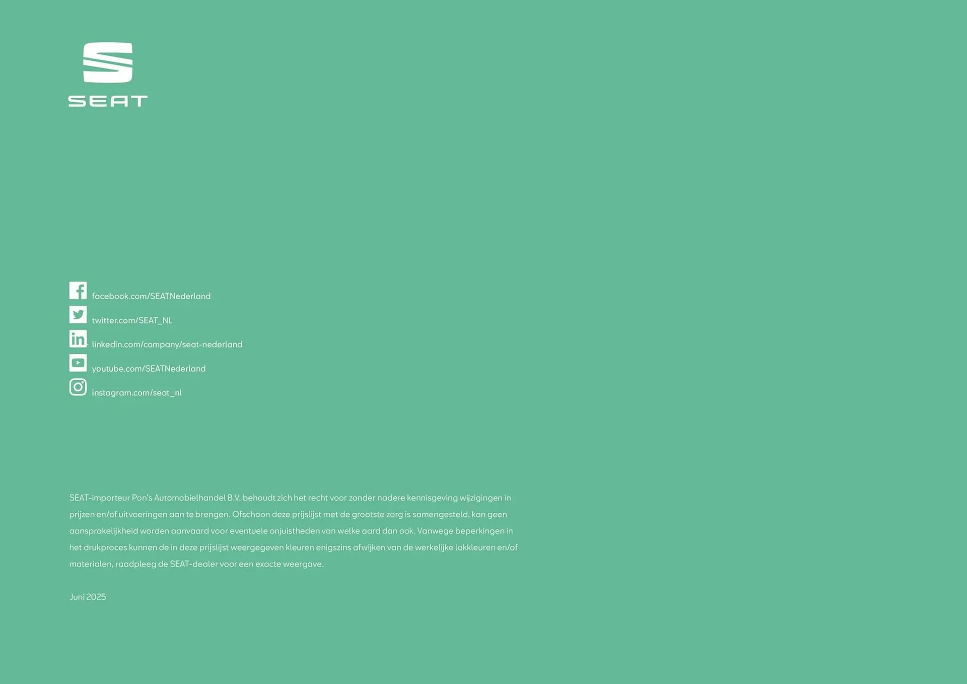 SEAT folder van 10 oktober tot 31 oktober 2025 - Folder pagina 25