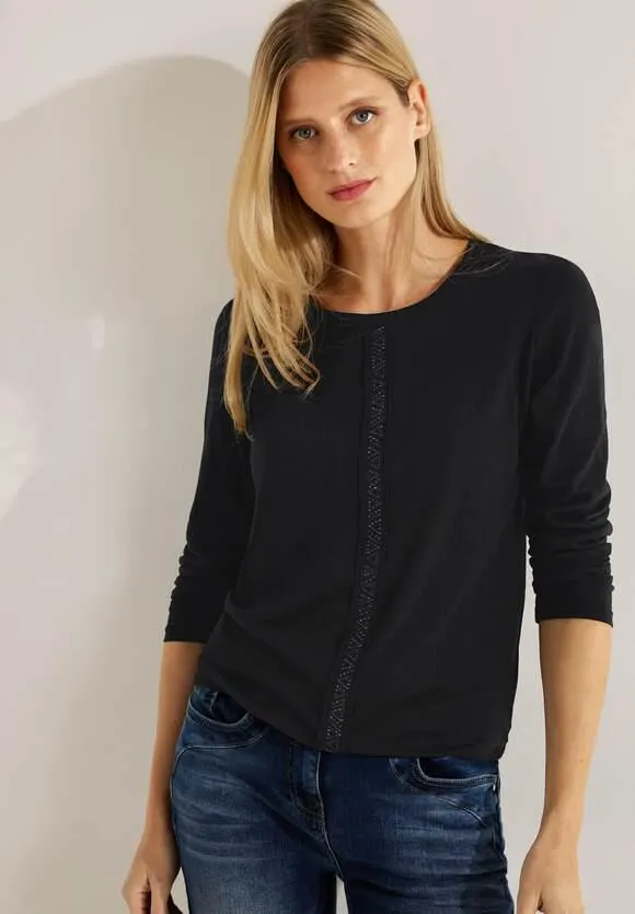 S-shirt met ronde hals