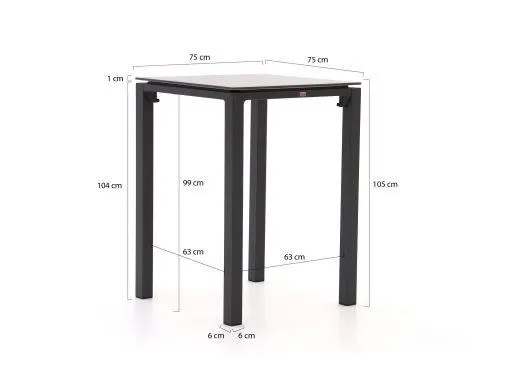 Bellagio Roma/Trecenta 75cm barset 3-delig