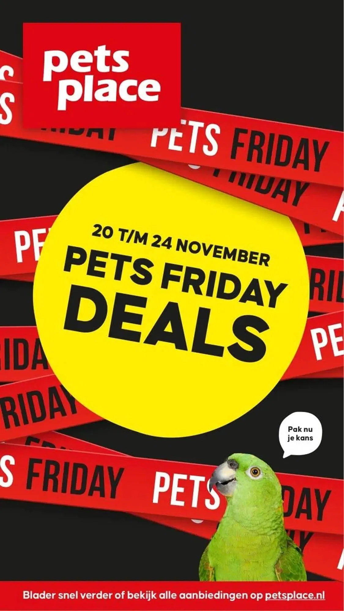 Pets Place folder van 20 november tot 24 november 2023 - Folder pagina 1