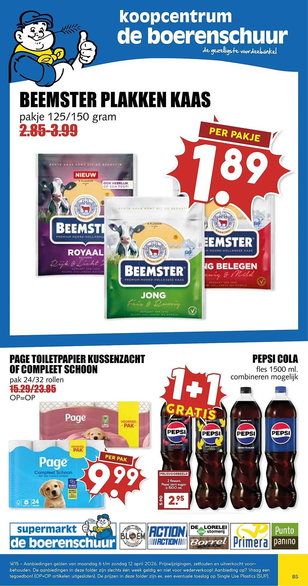 De Boerenschuur folder van 6 april tot 12 april 2026 - Folder pagina 1