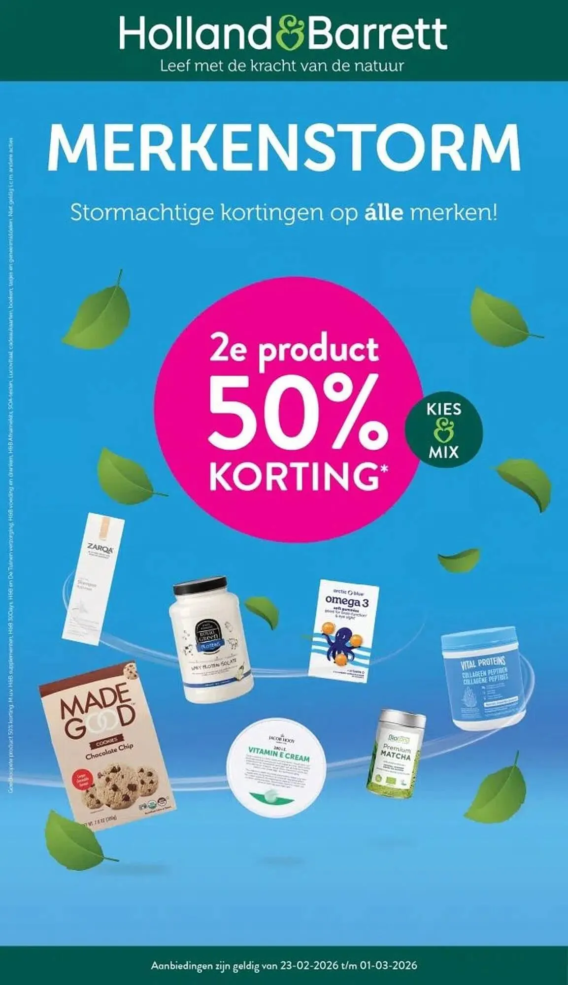 Holland & Barrett folder van 23 februari tot 23 februari 2026 - Folder pagina 1