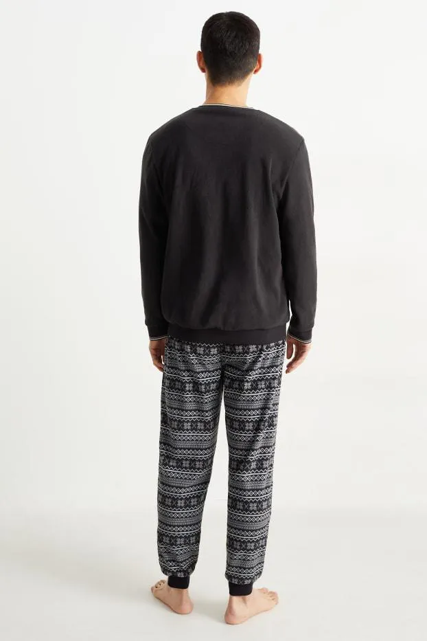 Christmas fleece pyjamas