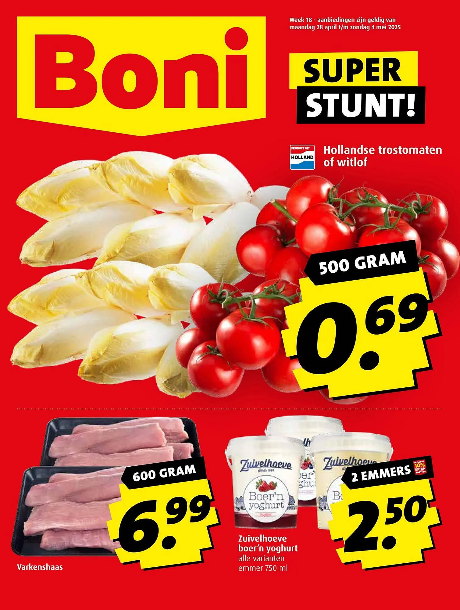 Boni folder van 28 april tot 4 mei 2025 - Folder pagina 1