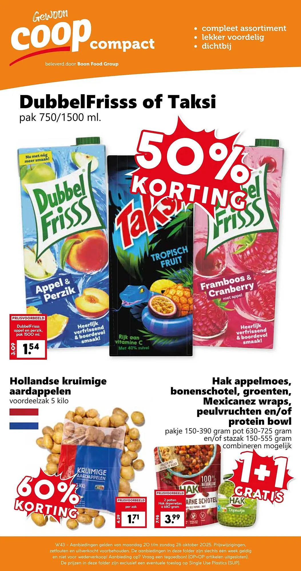 Coop folder van 20 oktober tot 26 oktober 2025 - Folder pagina 1