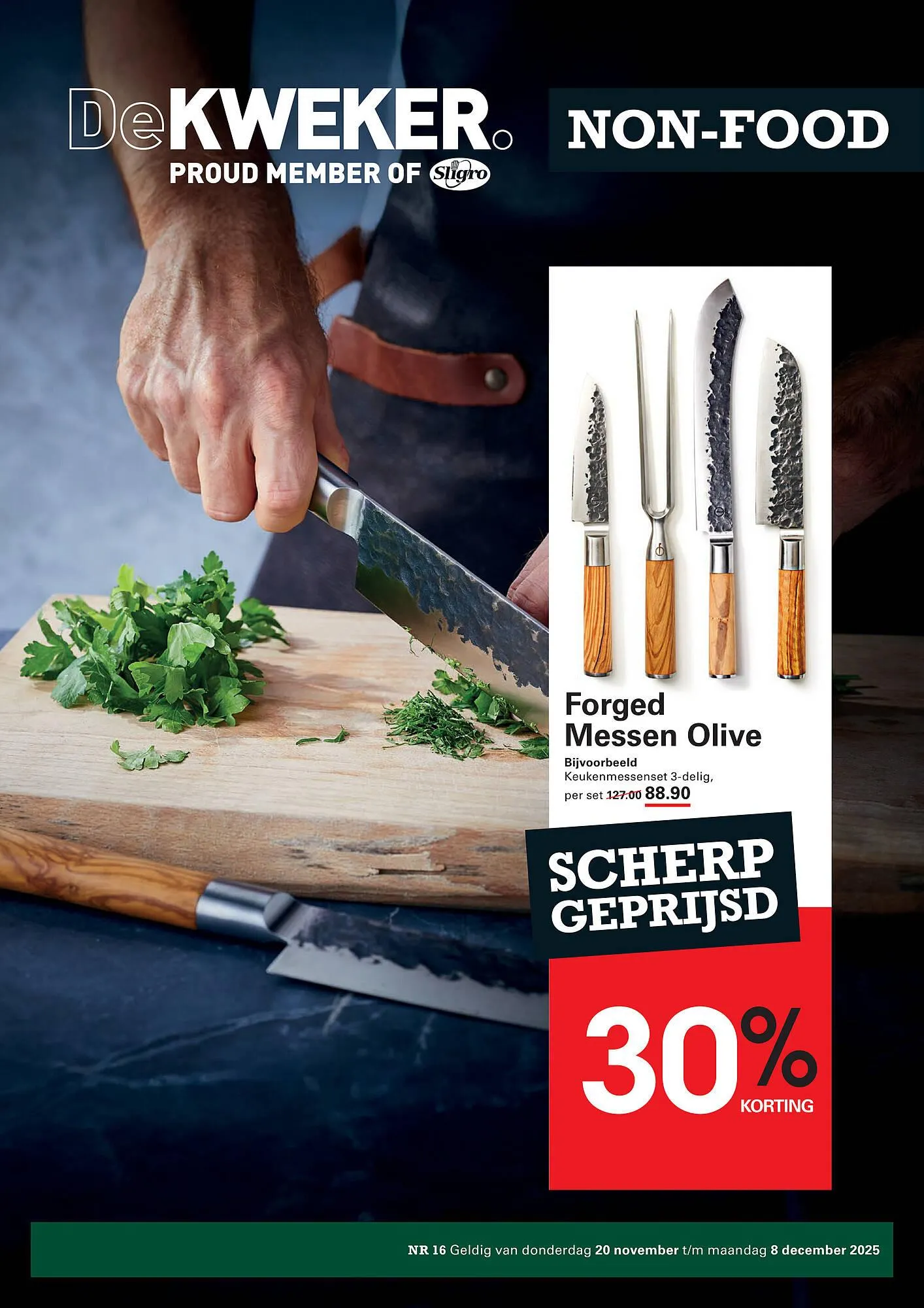 De Kweker folder van 20 november tot 8 december 2025 - Folder pagina 1