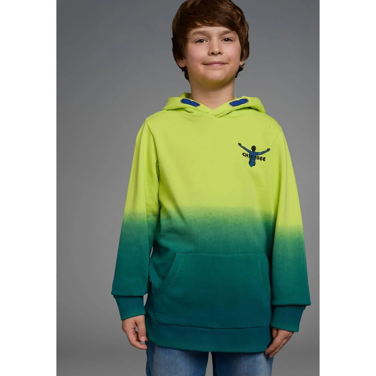 Chiemsee Hoodie LITTLE RAINBOW Lange mouwen, bedrukt, ronde hals, van 100% katoen