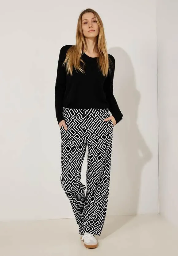 Loose fit broek met print