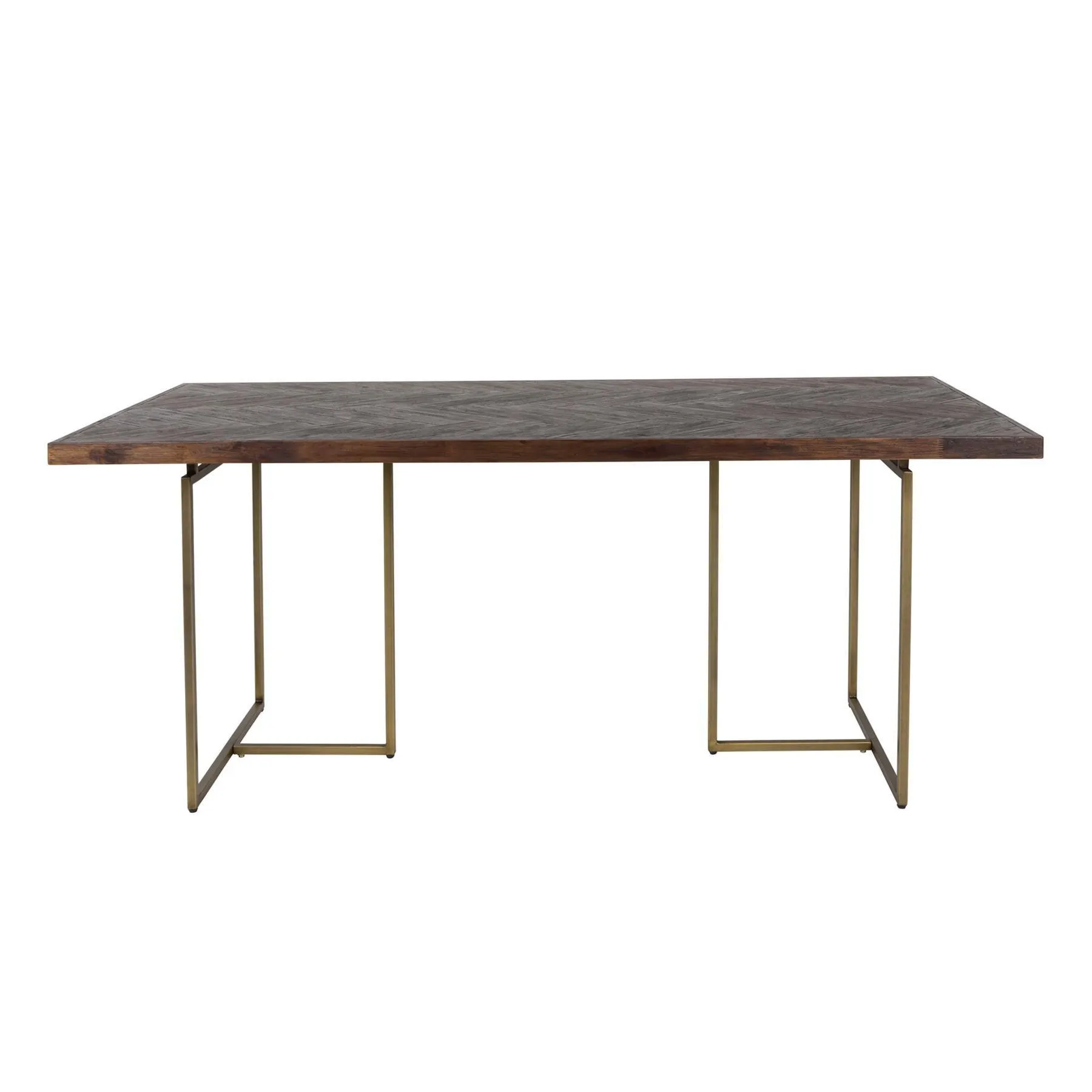 Dutchbone Class Eettafel Visgraat - 220 x 90 cm - Bruin