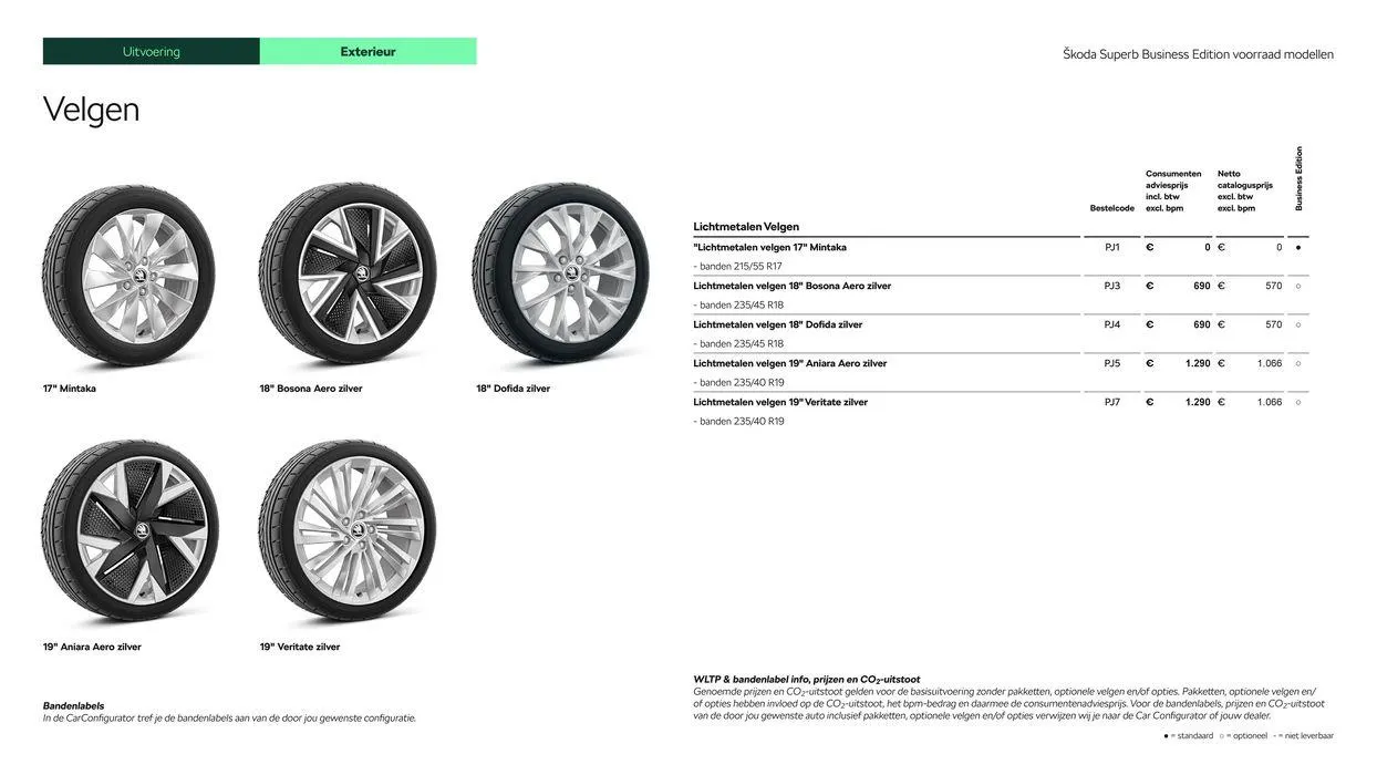 Škoda Superb (Combi) Prijslijst per 4 juli 2024 van 20 juli tot 20 juli 2025 - Folder pagina 9