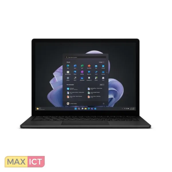 Microsoft Surface Laptop 5 34,3 cm (13.5") Touchscreen Intel® Core™ i5 i5-1245U 8 GB LPDDR5x-SDRAM 256 GB SSD Wi-Fi 6 (802.11ax) Windows 11 Pro Zwart