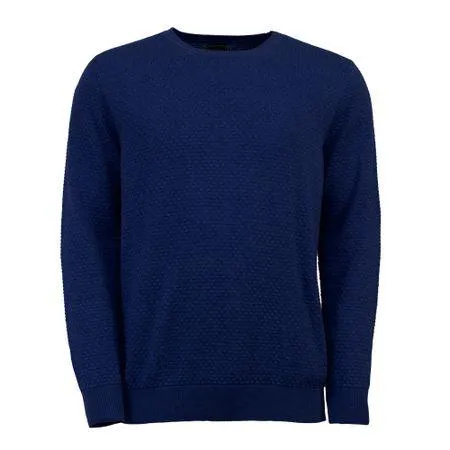 organic katoenen trui structuur donkerblauw