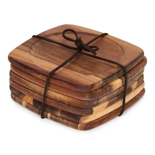 Blokker S/6 Onderzetters Acaciahout