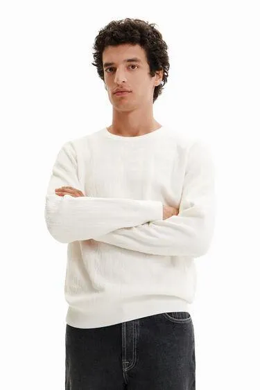 Jacquard motif pullover