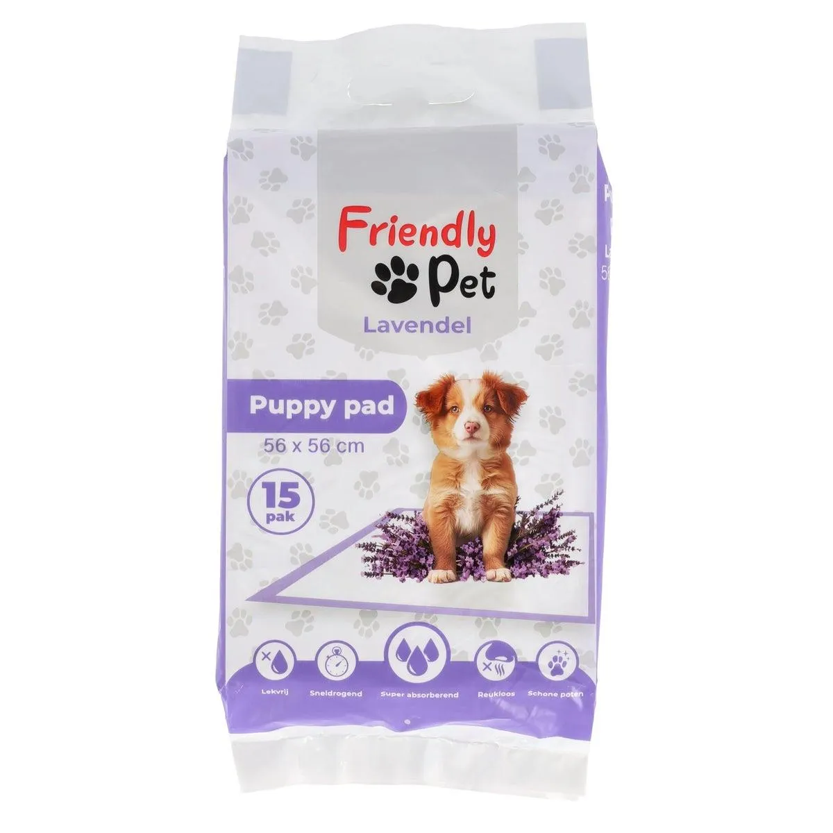 Puppy pad met lavendel 56 x 56 cm 15st.