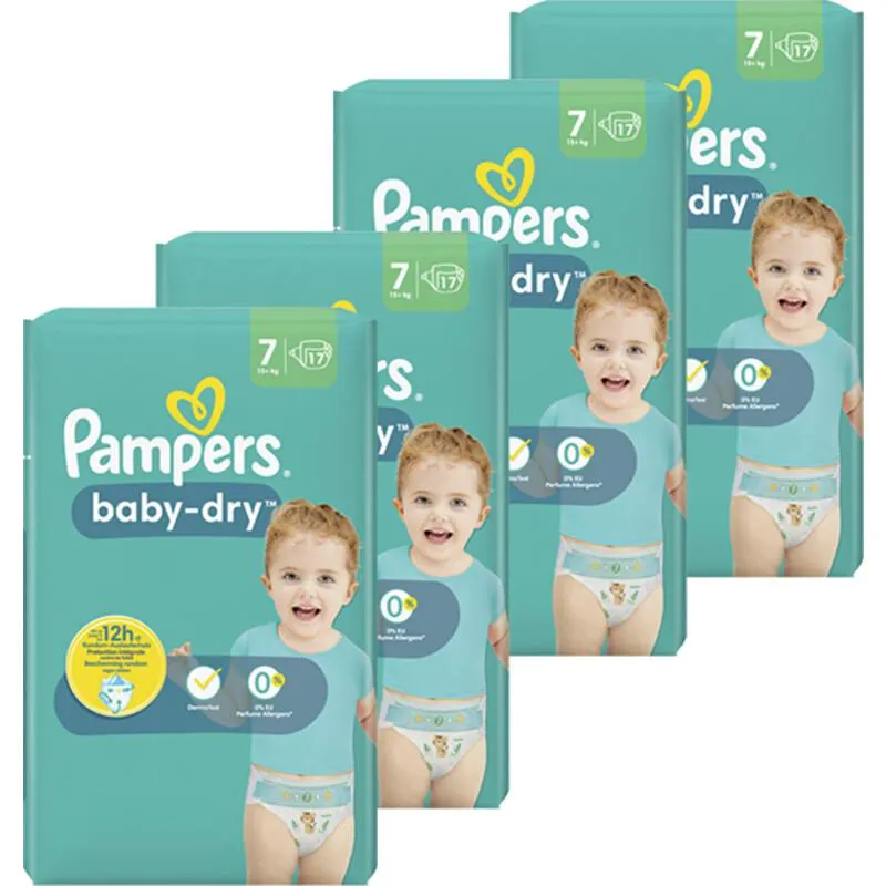 Pampers Baby Dry Luiers maat 7 voordeelpakket
