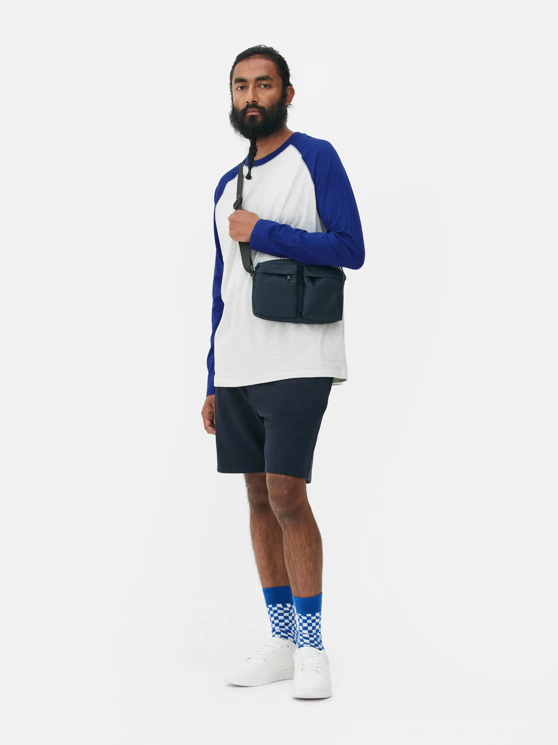 Baseball T-shirt met lange mouwen