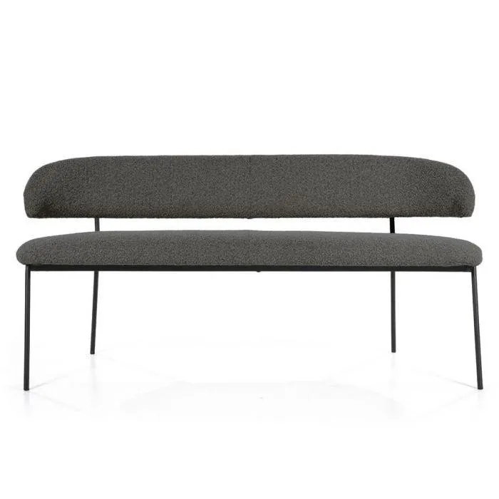 Eetkamerbank luka antraciet copenhagen